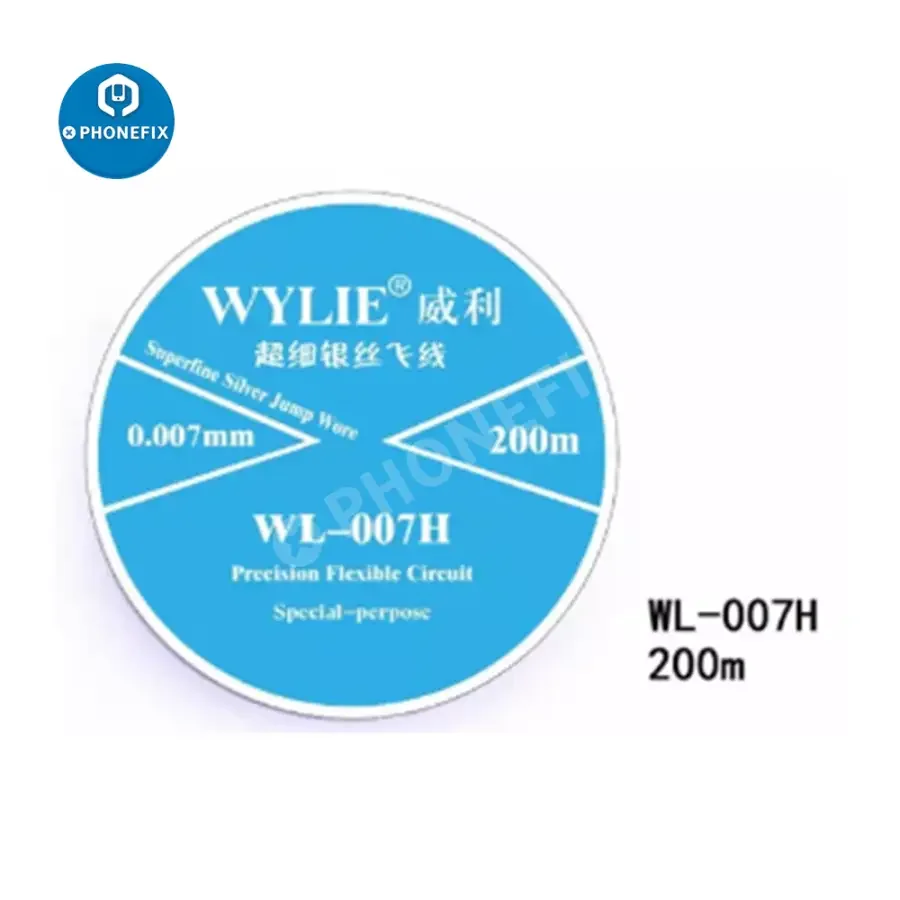 WYLIE Super Fine Silver Wire CPU Fingerprint Jump Wire 0.007mm - Image 2