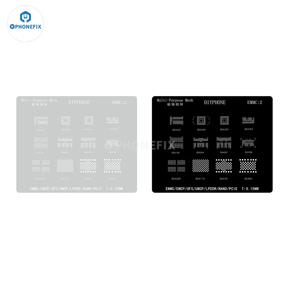 Amaoe BGA Reballing Stencil For EMMC/EMCP/UFS IC Chip Soldering - Image 2