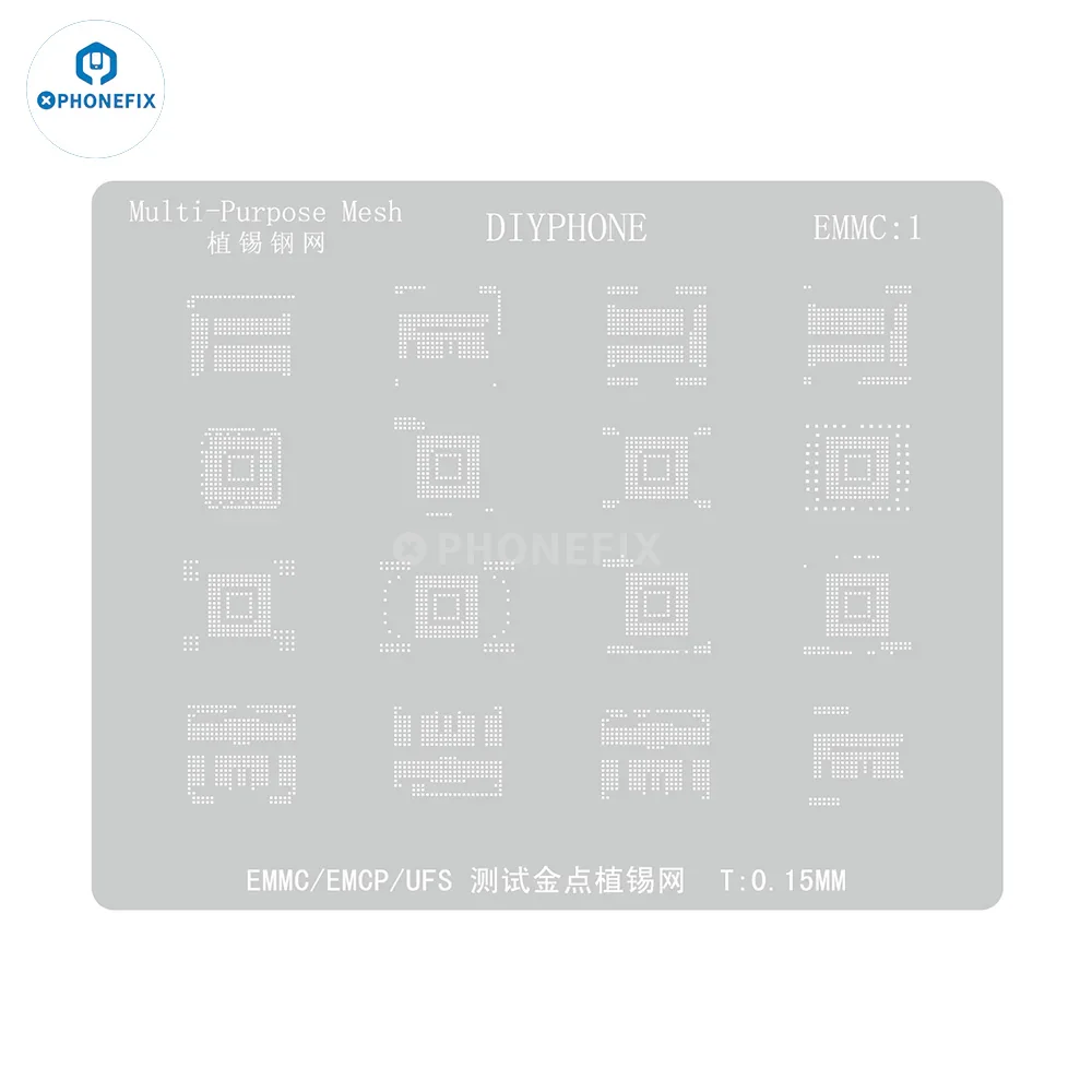 Amaoe BGA Reballing Stencil For EMMC/EMCP/UFS IC Chip Soldering - Image 5