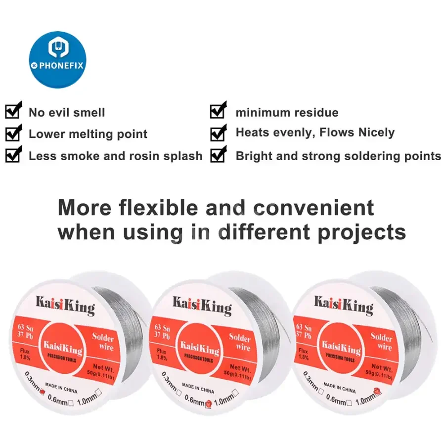 Tin Lead Rosin Core Solder Wire 0.3/0.6/1.0mm Electrical Soldering Wick - Image 3