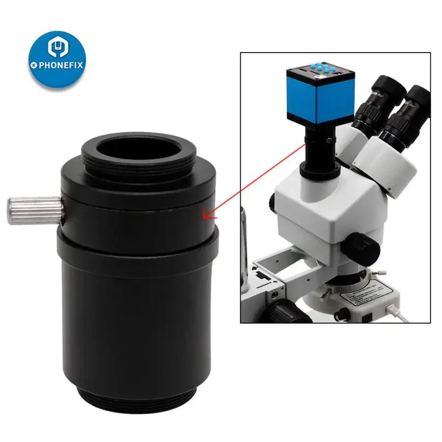 C-Mount Lens 0.35X 0.5X TV1/2 1/3 CTV Adapter For Stereo Microscope - Image 8