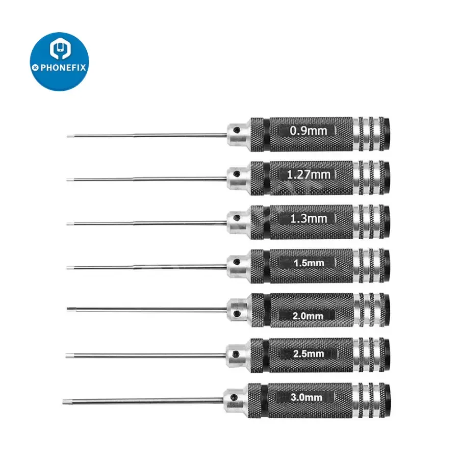 Hex Screwdriver Toolkit 0.9/1.27/1.3/1.5/ 2/2.5/ 3.0mm RC Car Drone Repair - Image 6