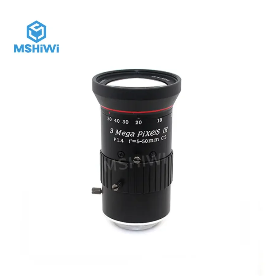 Varifocal F/1.4 1/2.5" 5-50mm Manual Iris CS-mount Prime Industrial Lens - Image 5