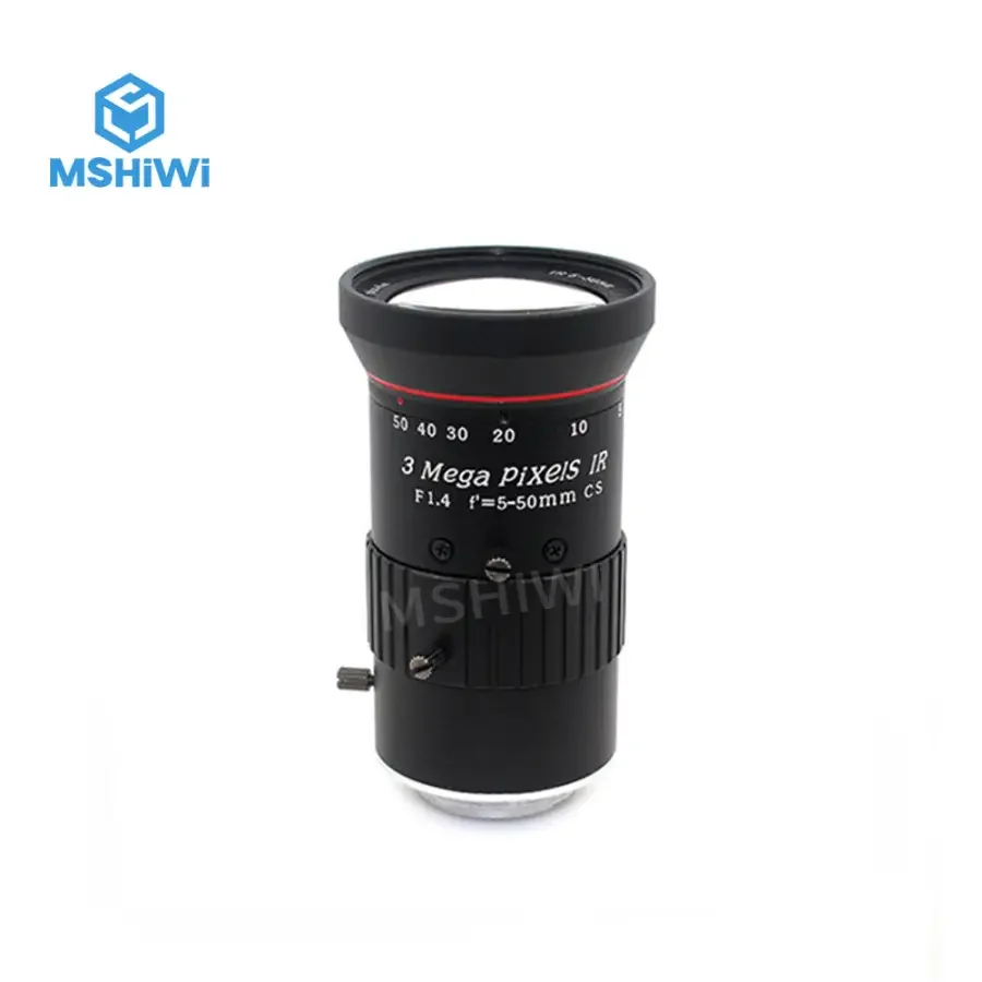 Varifocal F/1.4 1/2.5" 5-50mm Manual Iris CS-mount Prime Industrial Lens - Image 6