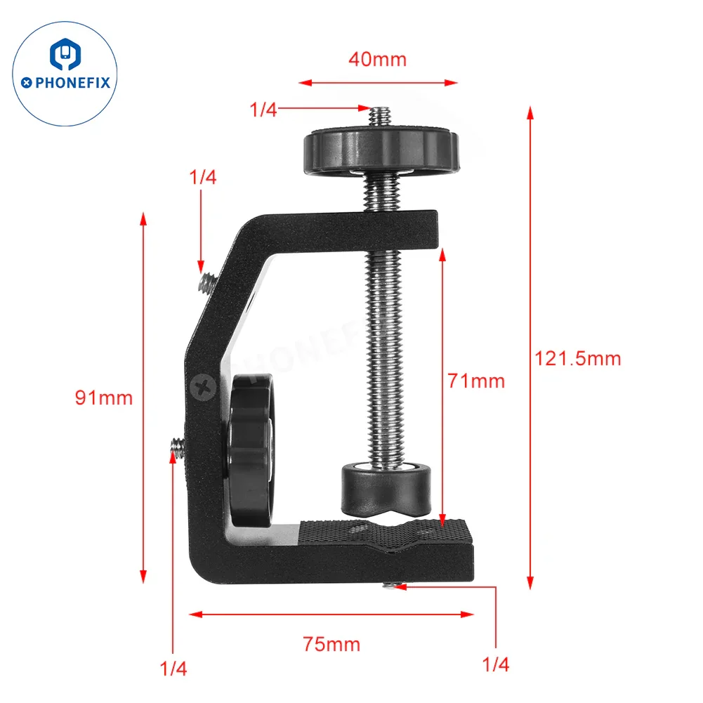 1/4 Screw Hole Magic Arm Fixed Bracket Super Pliers Clamp - Image 15
