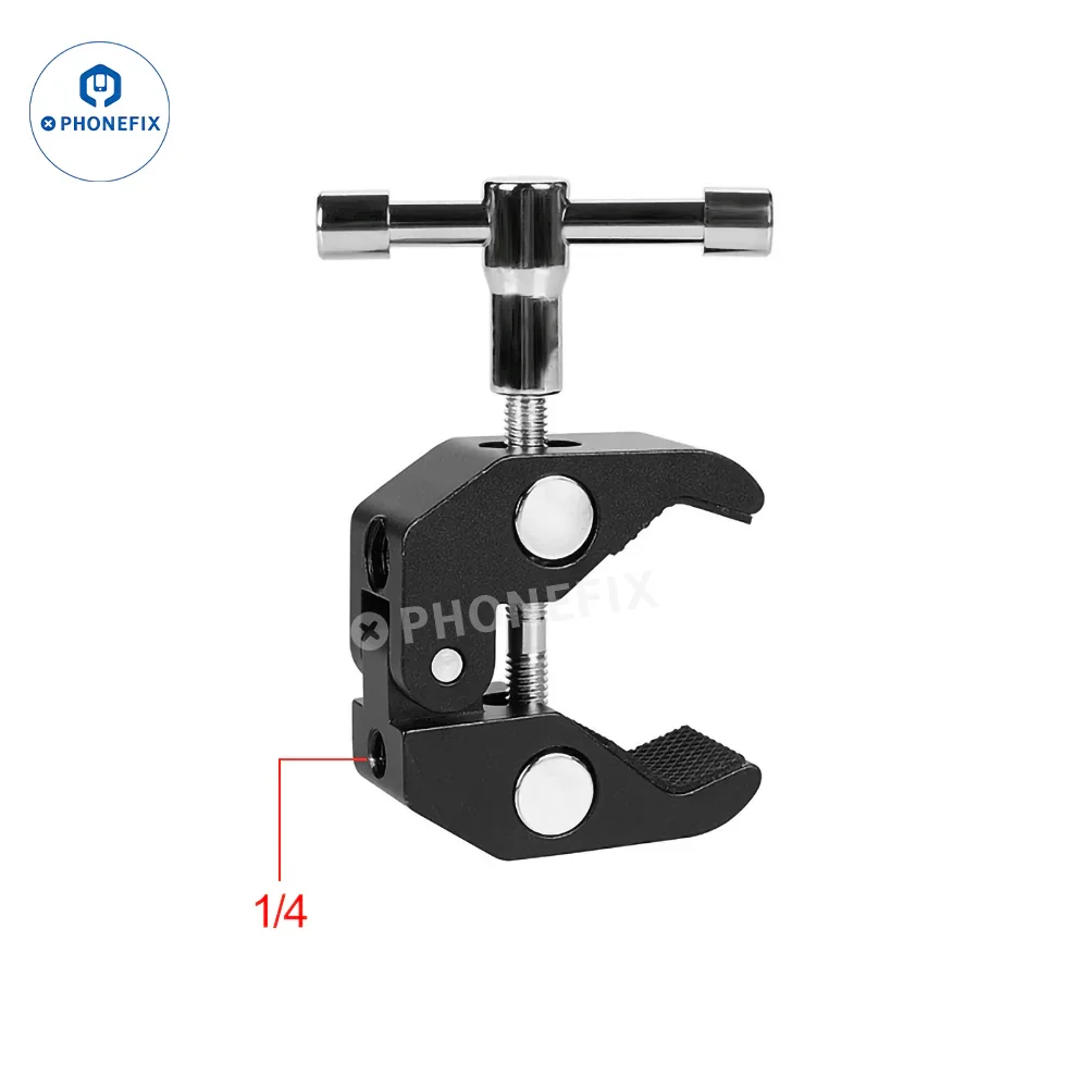1/4 Screw Hole Magic Arm Fixed Bracket Super Pliers Clamp - Image 9