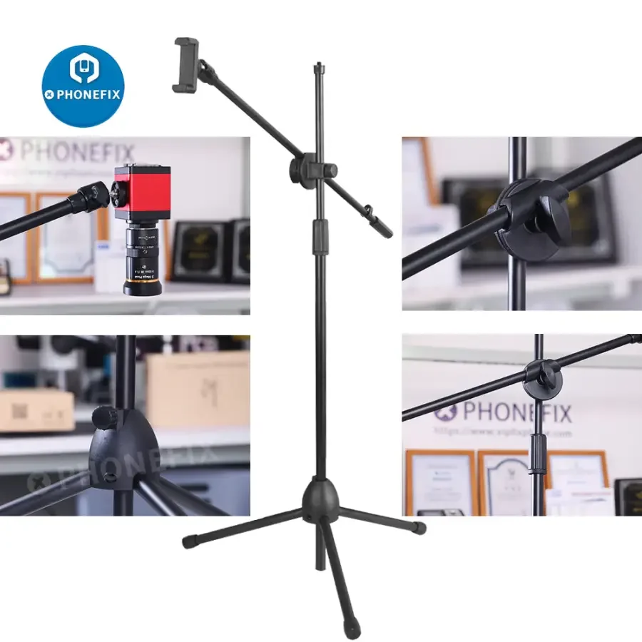 Webcam Tripod Phone Holder with 64cm Boom Arm for Industrial Camera - Image 6