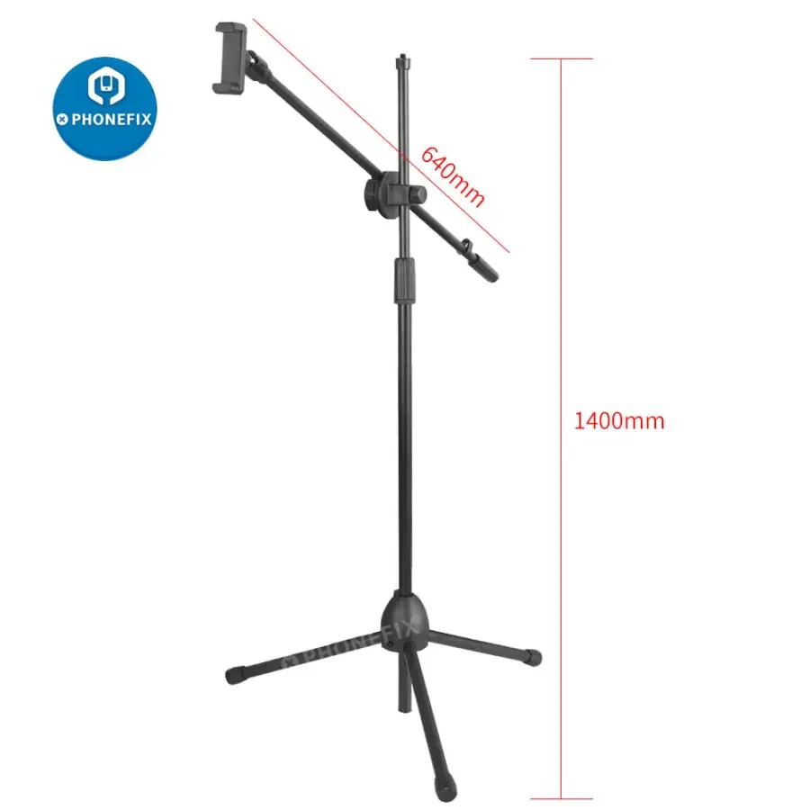 Webcam Tripod Phone Holder with 64cm Boom Arm for Industrial Camera - Image 7