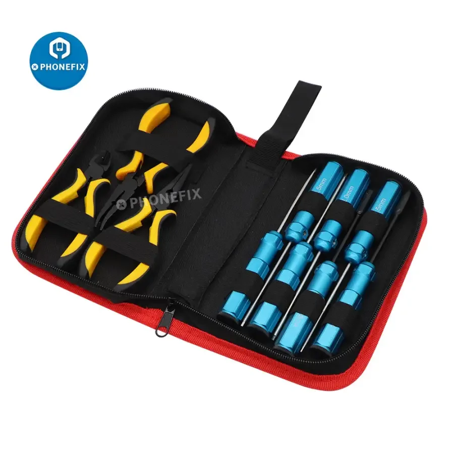 10 In 1 Screwdriver Pliers Hex Repair RC Toolkit Set for RC Car Helicopter - Image 2