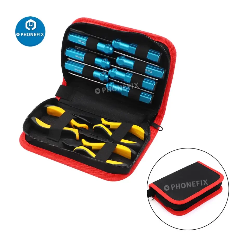 10 In 1 Screwdriver Pliers Hex Repair RC Toolkit Set for RC Car Helicopter - Image 3