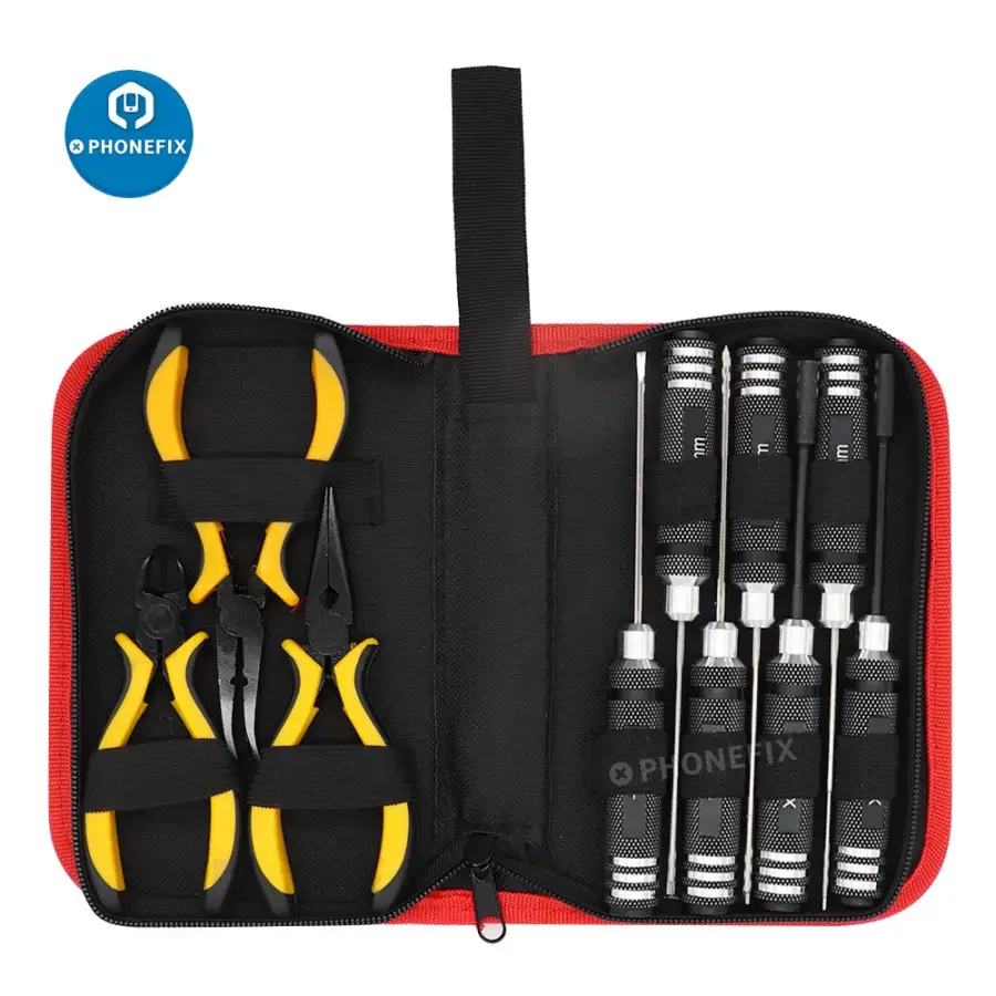 10 In 1 Screwdriver Pliers Hex Repair RC Toolkit Set for RC Car Helicopter - Image 7