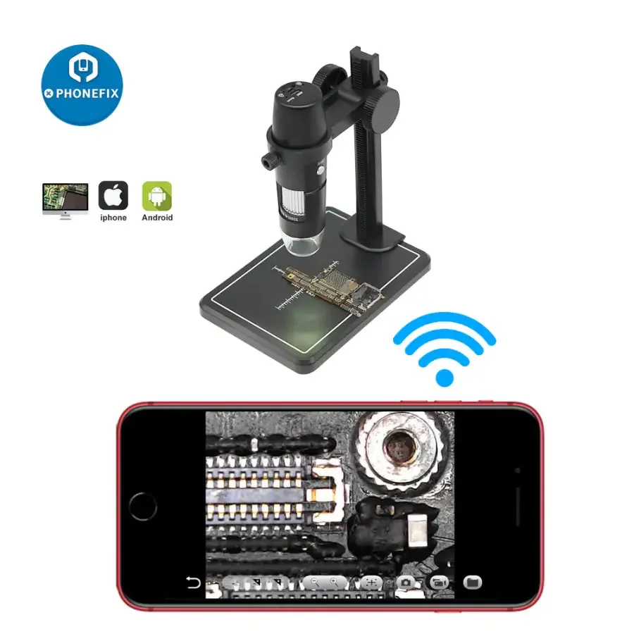 Digital Microscope Camera 1000X 8 LED Magnifier WiFi Endoscope - Image 3