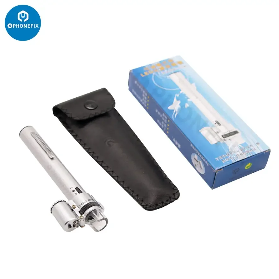 100X Handheld Pocket LED Pen Style Microscope Loupe Magnifier - Image 10