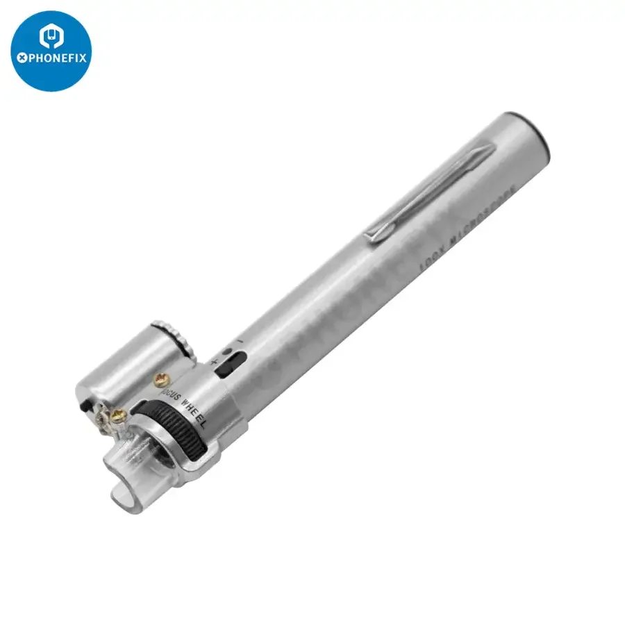 100X Handheld Pocket LED Pen Style Microscope Loupe Magnifier - Image 4
