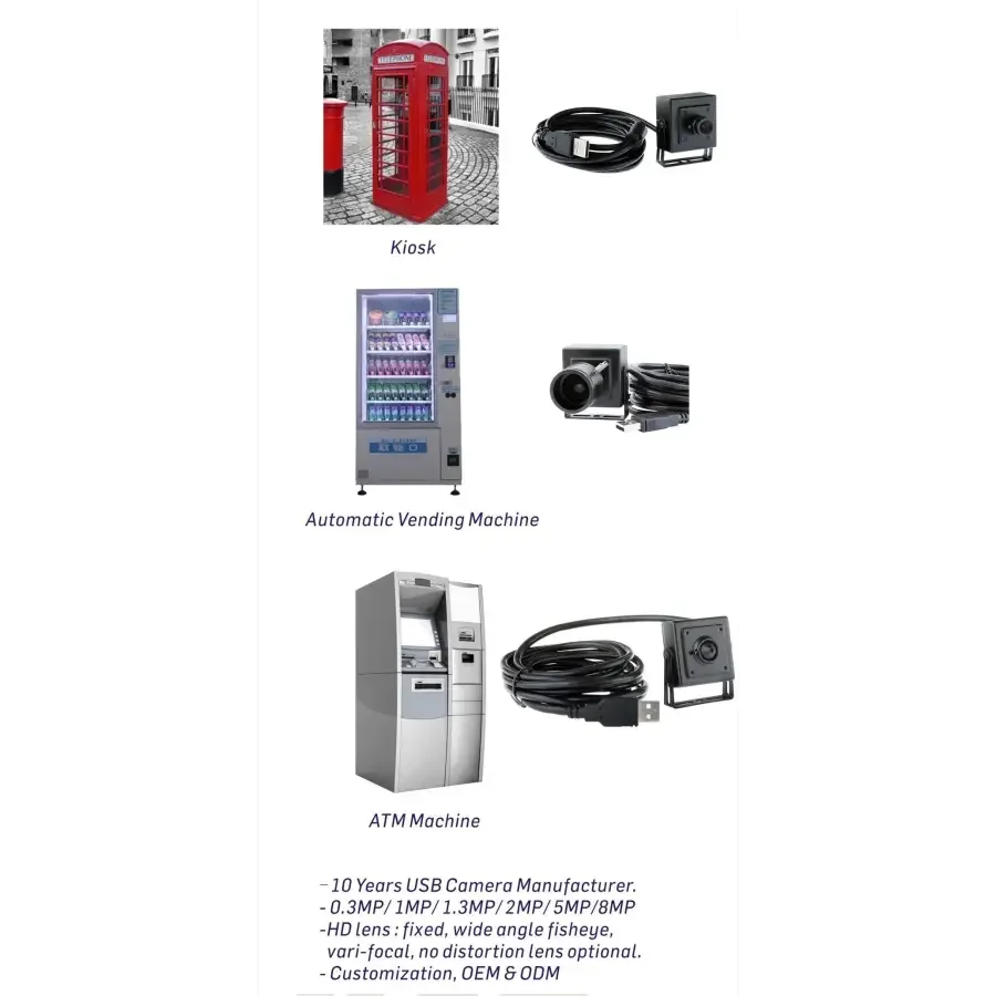 1080P Varifocal USB Camera Industrial USB Webcam Camera - Image 2