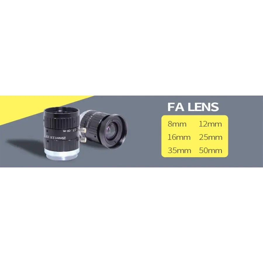 10MP 8mm-50mm Manual C-mount F2.8-16 2/3" FA Prime Lens - Image 12