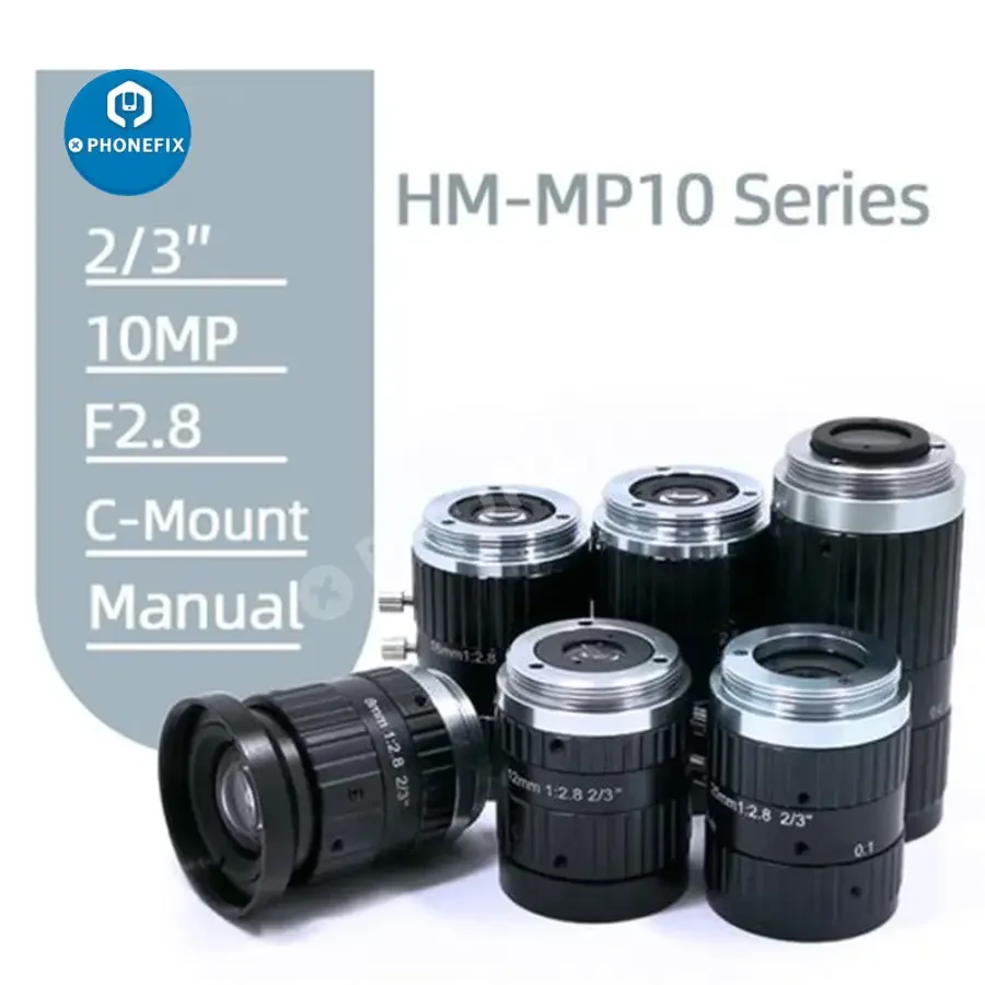 10MP CCTV LENS 8-50mm Fixed Focal FA Lens C-Mount Zoom Lens - Image 4
