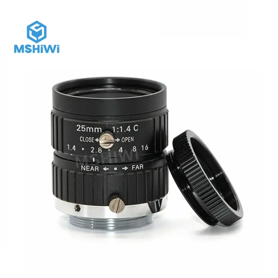 10MP F1.4 Manual IRIS 2/3" Format 25mm Prime Machine Vision Lens - Image 5