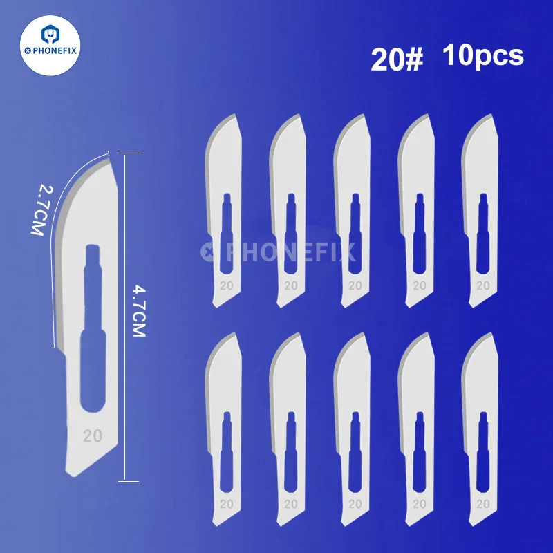 10pcs/Set Carbon Steel Sterile Scalpel Knife Blades - Image 13