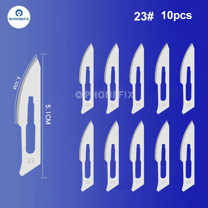 10pcs/Set Carbon Steel Sterile Scalpel Knife Blades - Image 16