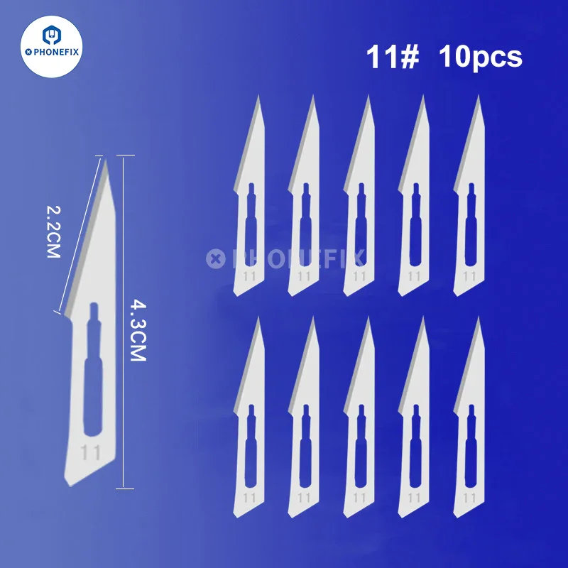 10pcs/Set Carbon Steel Sterile Scalpel Knife Blades - Image 7