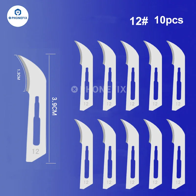 10pcs/Set Carbon Steel Sterile Scalpel Knife Blades - Image 9