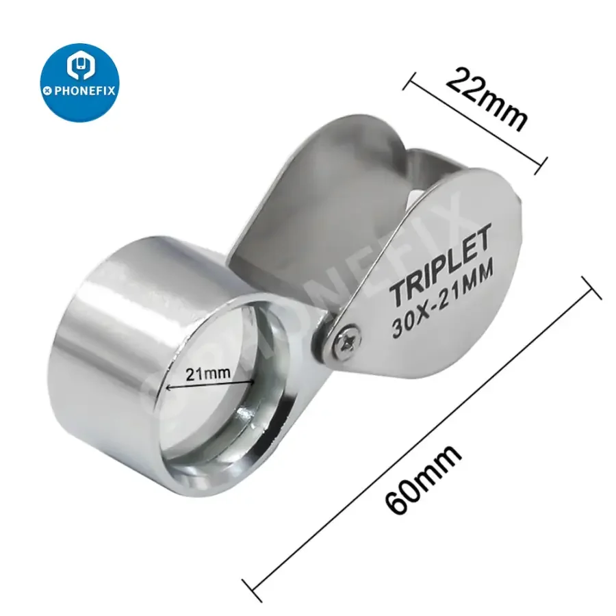 10X-30X Multi-function Metal Folding Jewllery Loupe Magnifying Glass - Image 6
