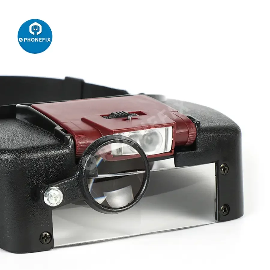 10X LED Light Loupe Helmet Style Magnifier Glass For Phone Repair - Image 11