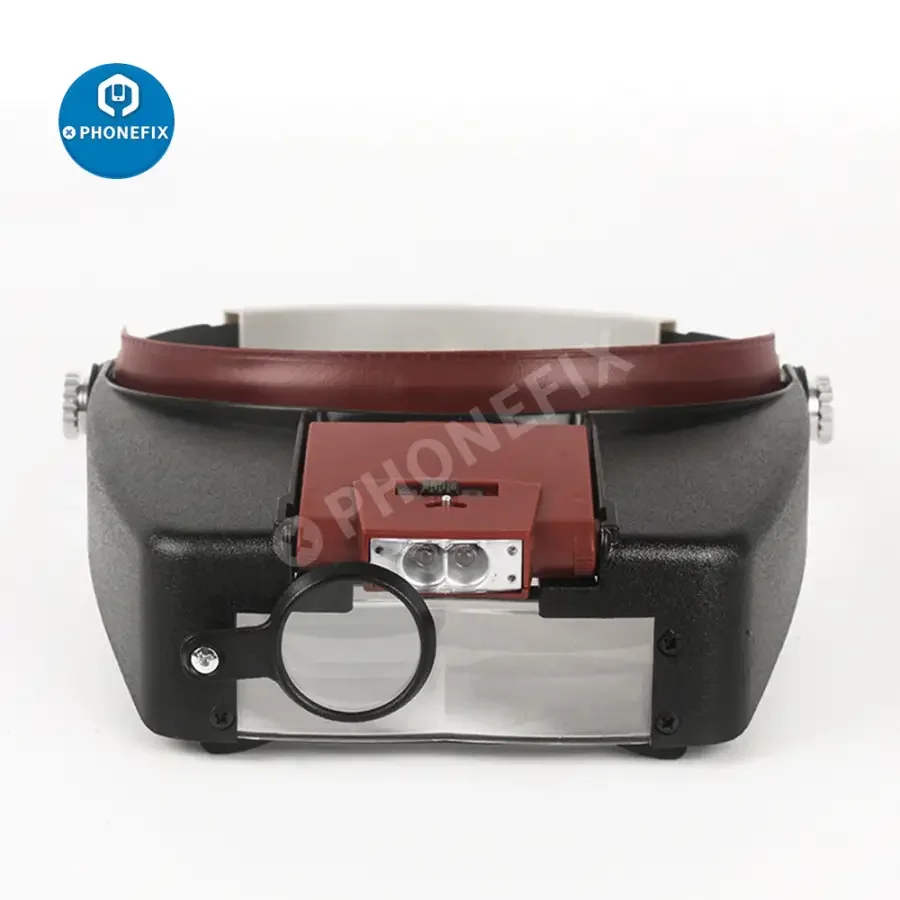 10X LED Light Loupe Helmet Style Magnifier Glass For Phone Repair - Image 4