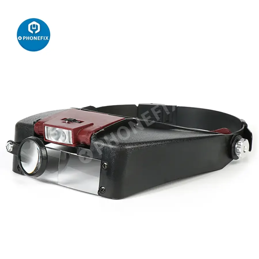 10X LED Light Loupe Helmet Style Magnifier Glass For Phone Repair - Image 8