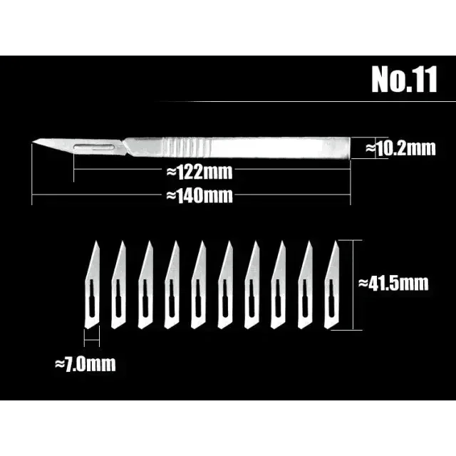11# 23# Stainless Steel Graver Scalpel Blades for DIY Cutting Tool - Image 5