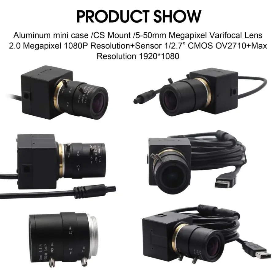 120fps Industrial Usb Camera Full Hd USB Webcam with Varifocal Lens - Image 10
