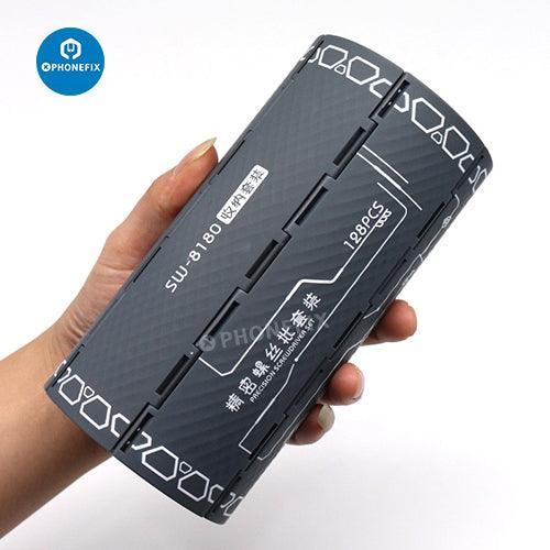128 in 1 Magnetic Screwdriver Set Repair Toolkit With Storage Box - Image 3