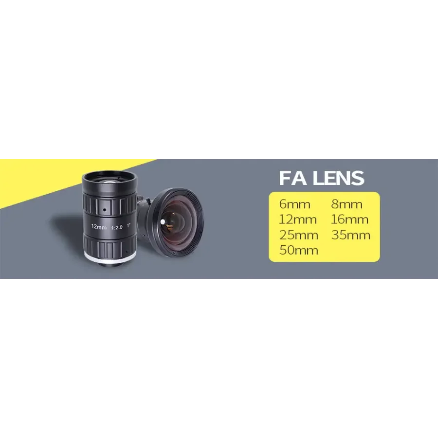 12MP 6mm 25mm Manual FA Prime Lens C-mount F1.8 1" ITS Camera Lens - Image 13