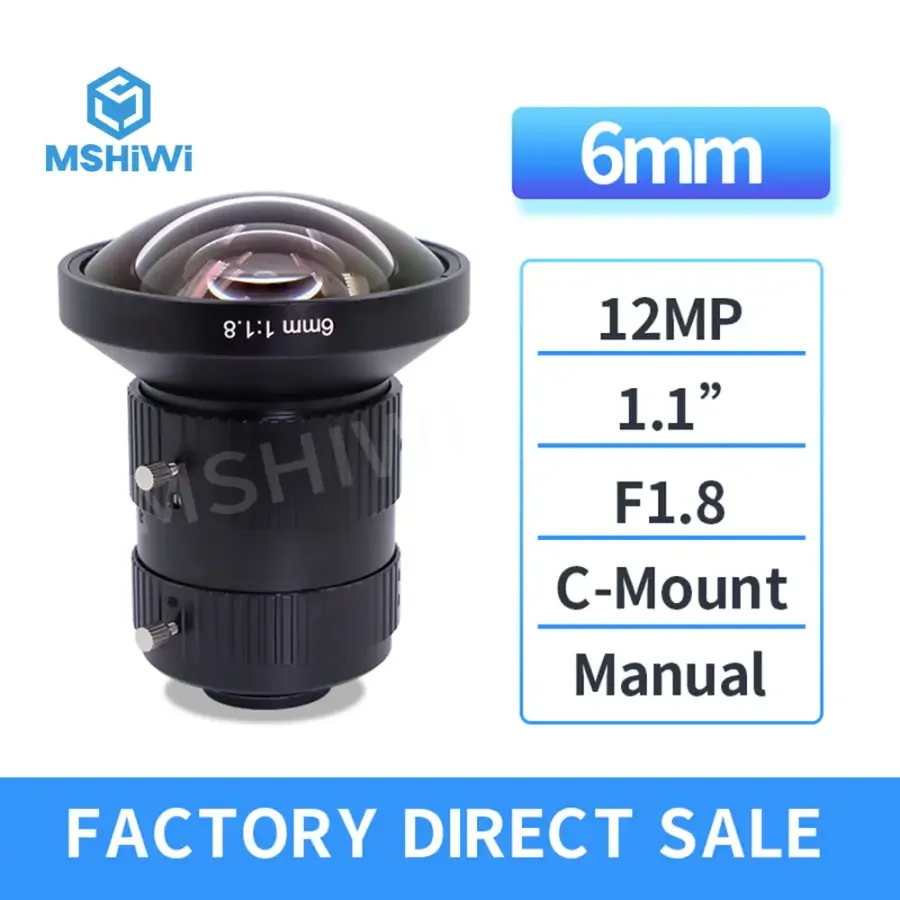 12MP 6mm 25mm Manual FA Prime Lens C-mount F1.8 1" ITS Camera Lens - Image 2