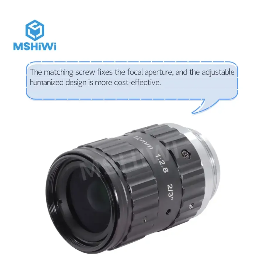 12MP C-mount 12mm-50mm Prime Lens 2/3" F2.8 ITS Camera FA Lens - Image 8