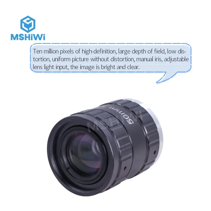 12MP C-mount 50mm Prime Lens 1" F2.0 Aperture ITS Camera FA Lens - Image 8