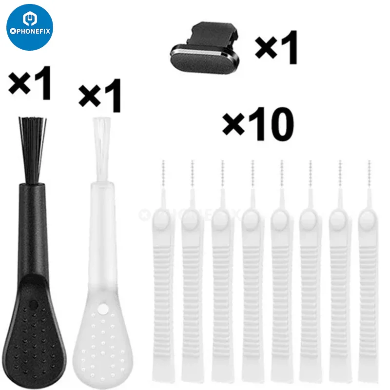 13 in 1 Phone Charging Port Dust Plug PC Keyboard Cleaning Tool Kit - Image 2
