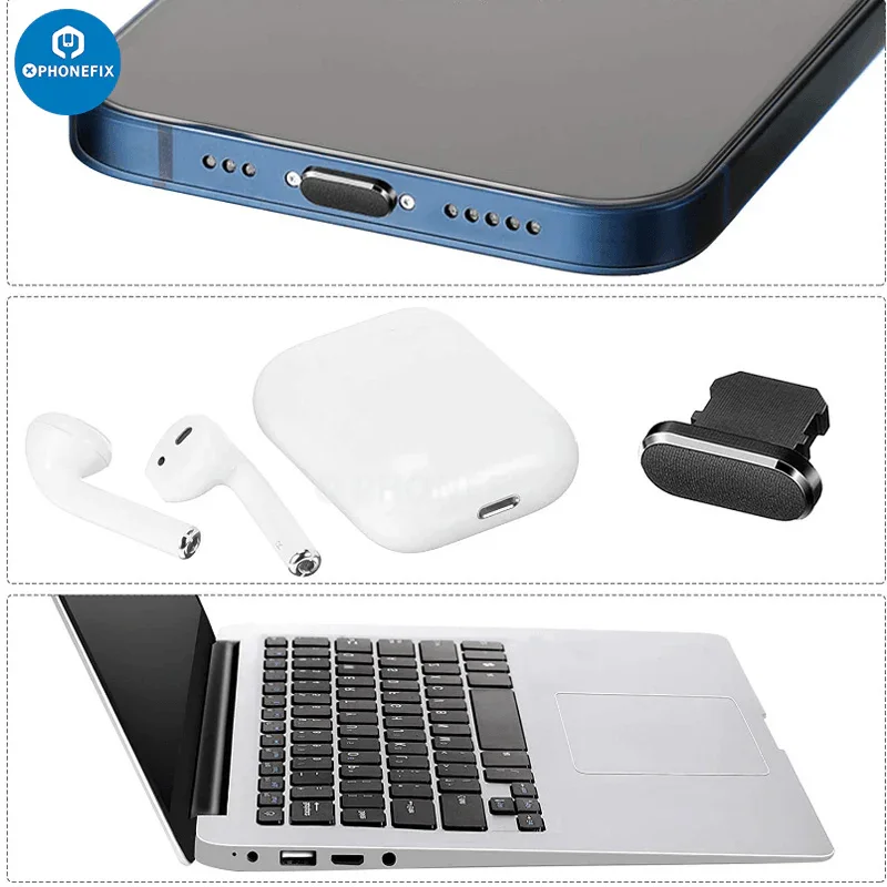 13 in 1 Phone Charging Port Dust Plug PC Keyboard Cleaning Tool Kit - Image 7