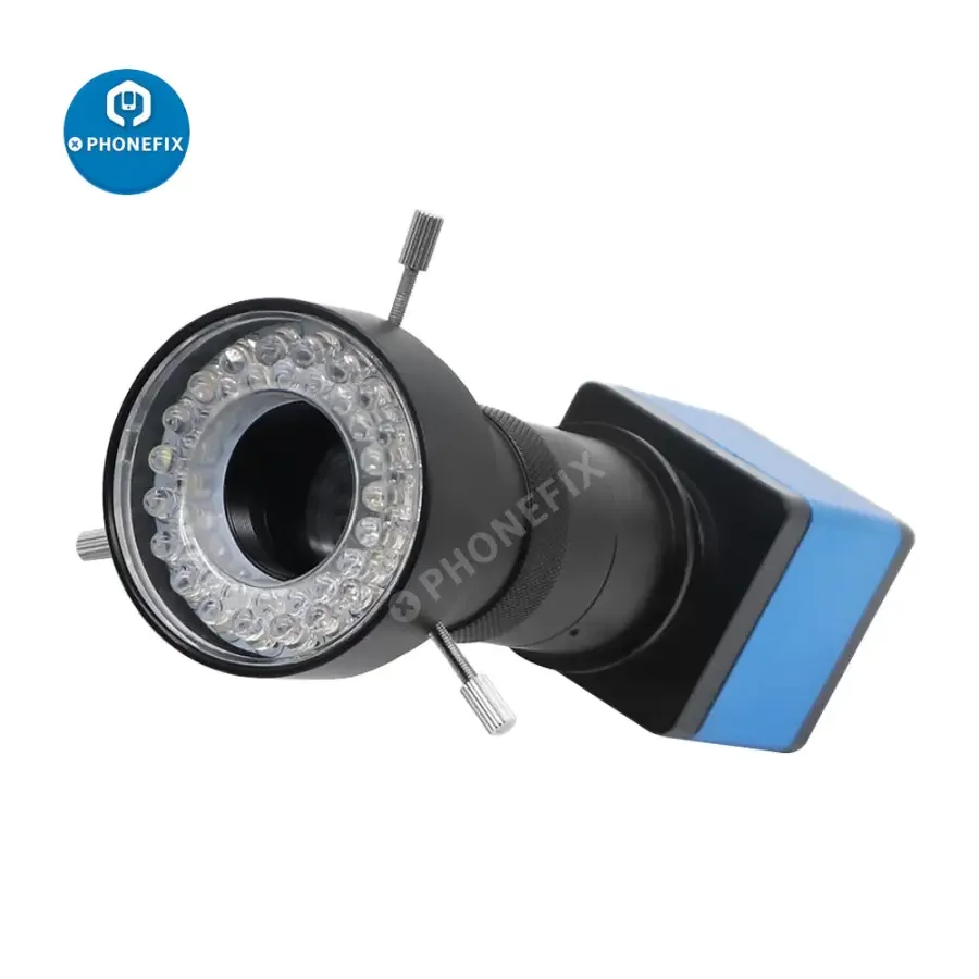 13MP HDMI VGA Camera 130X Lens 40LED Light For PCB Soldering - Image 2