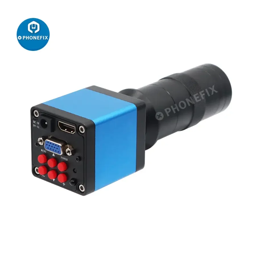 13MP HDMI VGA Camera 130X Lens 40LED Light For PCB Soldering - Image 6