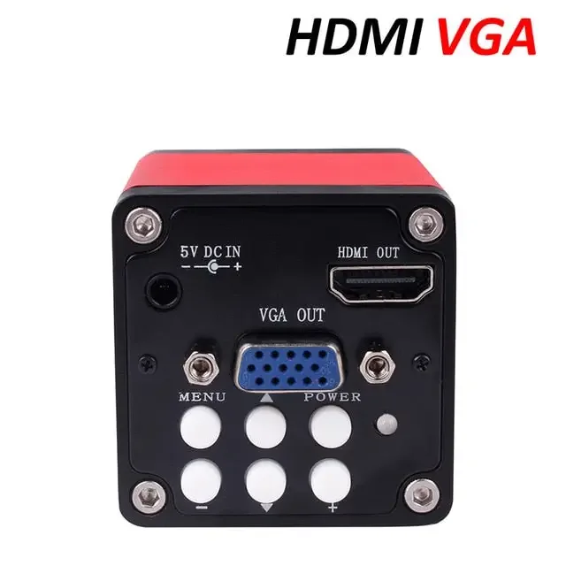 13MP HDMI VGA Industrial Microscope Camera C Mount Lens Ring Light Lamp - Image 20