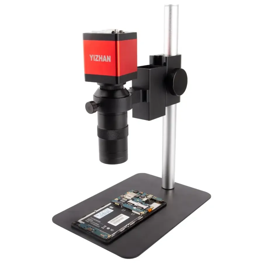 13MP HDMI VGA Industrial Microscope Camera C Mount Lens Ring Light Lamp - Image 8
