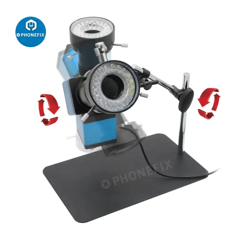 13MP Industrial Camera Magic Arm 130X Lens Super Clamp Microscope Set - Image 3