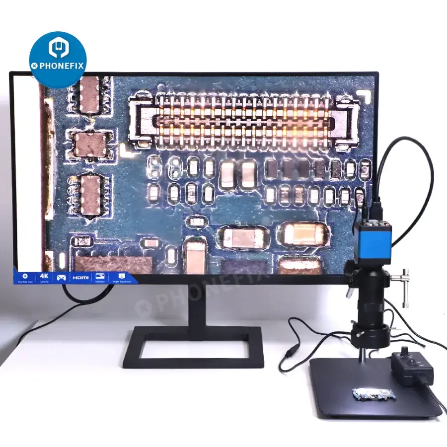 13MP Industrial Camera Magic Arm 130X Lens Super Clamp Microscope Set - Image 5