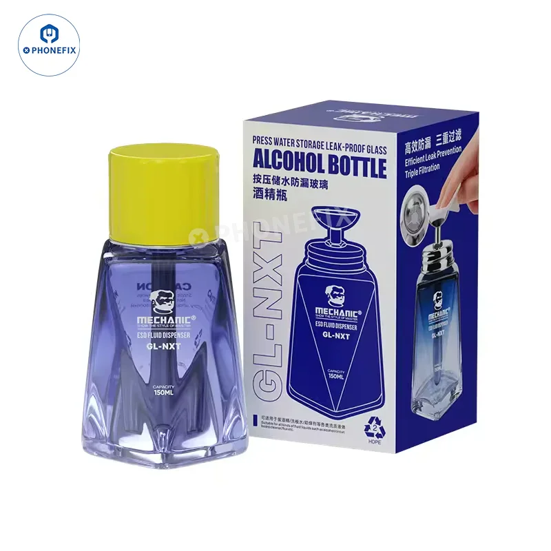 150ml Glass Alcohol Bottle Phone Repair Press-type Liquid Cleaner Box - Image 7