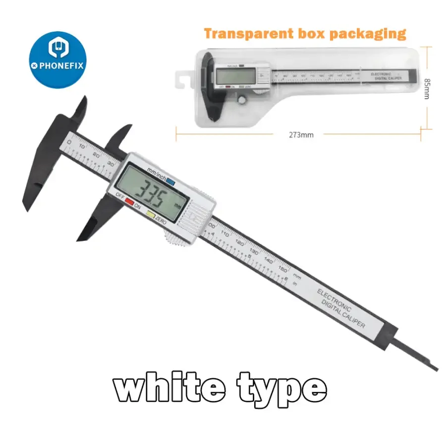 150mm Electronic Digital Caliper Carbon Fiber Dial Vernier Caliper Gauge - Image 2