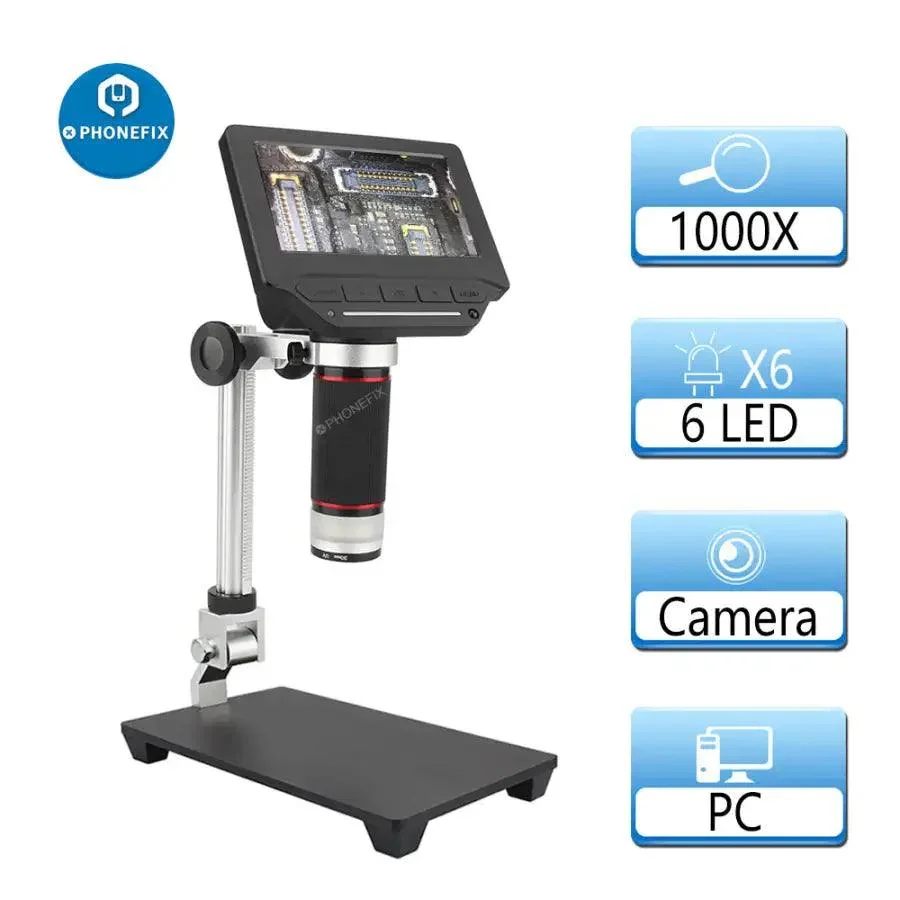 1000X Digital Microscope With 7 Inch HD LCD For  Soldering Repair - Image 2