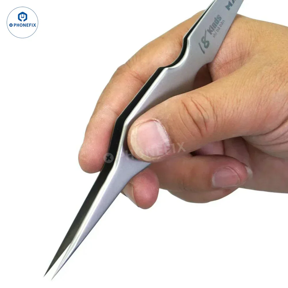 18 Kinds MA-01 Tweezers Wide Hand Tools for Phone Laptop Repair - Image 4
