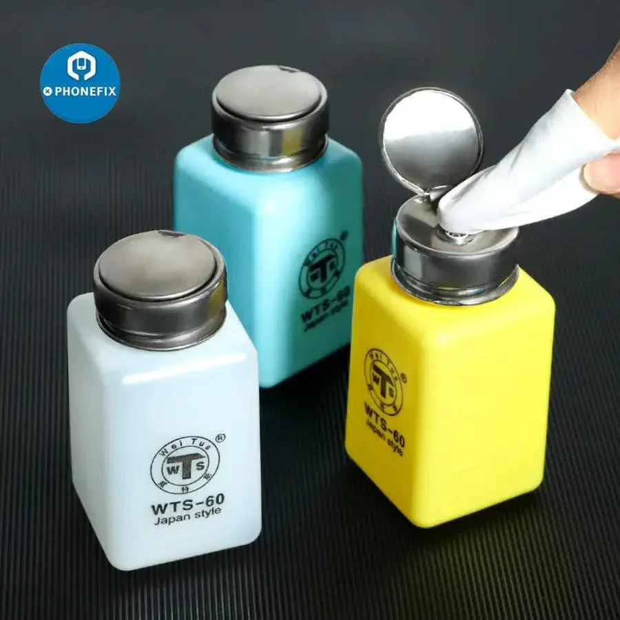 180ML Liquid Alcohol Bottle Plastic Container For Phone Repair